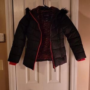 Falls creek girls 7/8 black puffer jacket